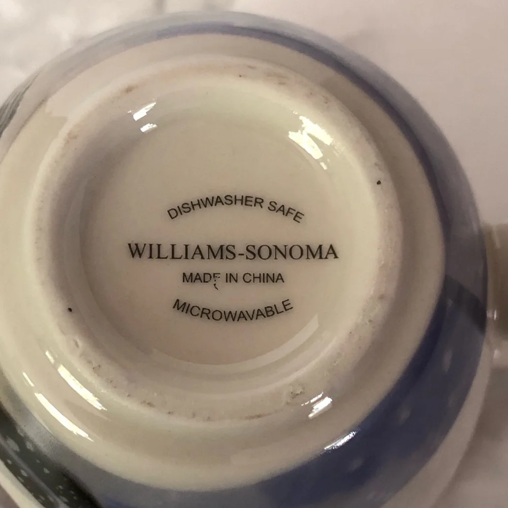 Williams Sonoma Nordic Santa Elf Stoneware Mug